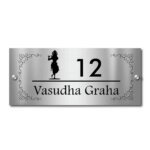 wooden name plate for house