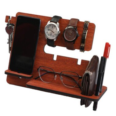 wooden docking station for men, wooden docking station,wooden docking station for men personalised, wooden docking stand for table