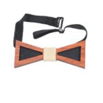 wooden bow tie