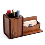 wooden desk organizer