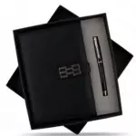 Diary & Pen Black Gifts