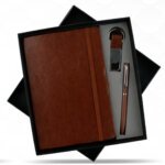 Diary pen Keychain Dark Brown